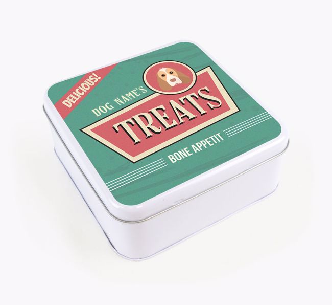 Personalised Retro Square Tin for your {breedFullName}